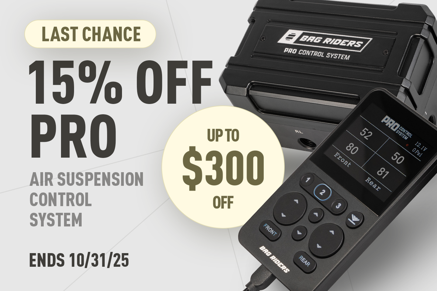 Bag Riders PRO Control System Sale 2025 - 15% Off