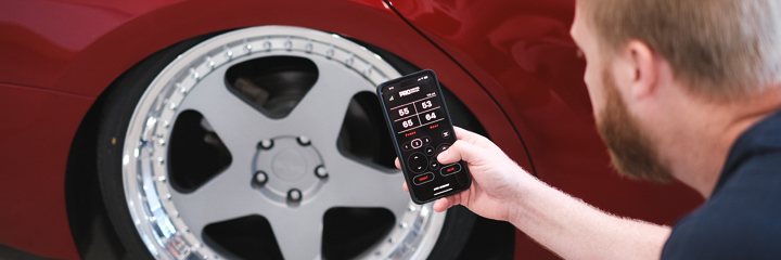 Adjusting vehicle height with the Bag Riders PRO Control System phone app