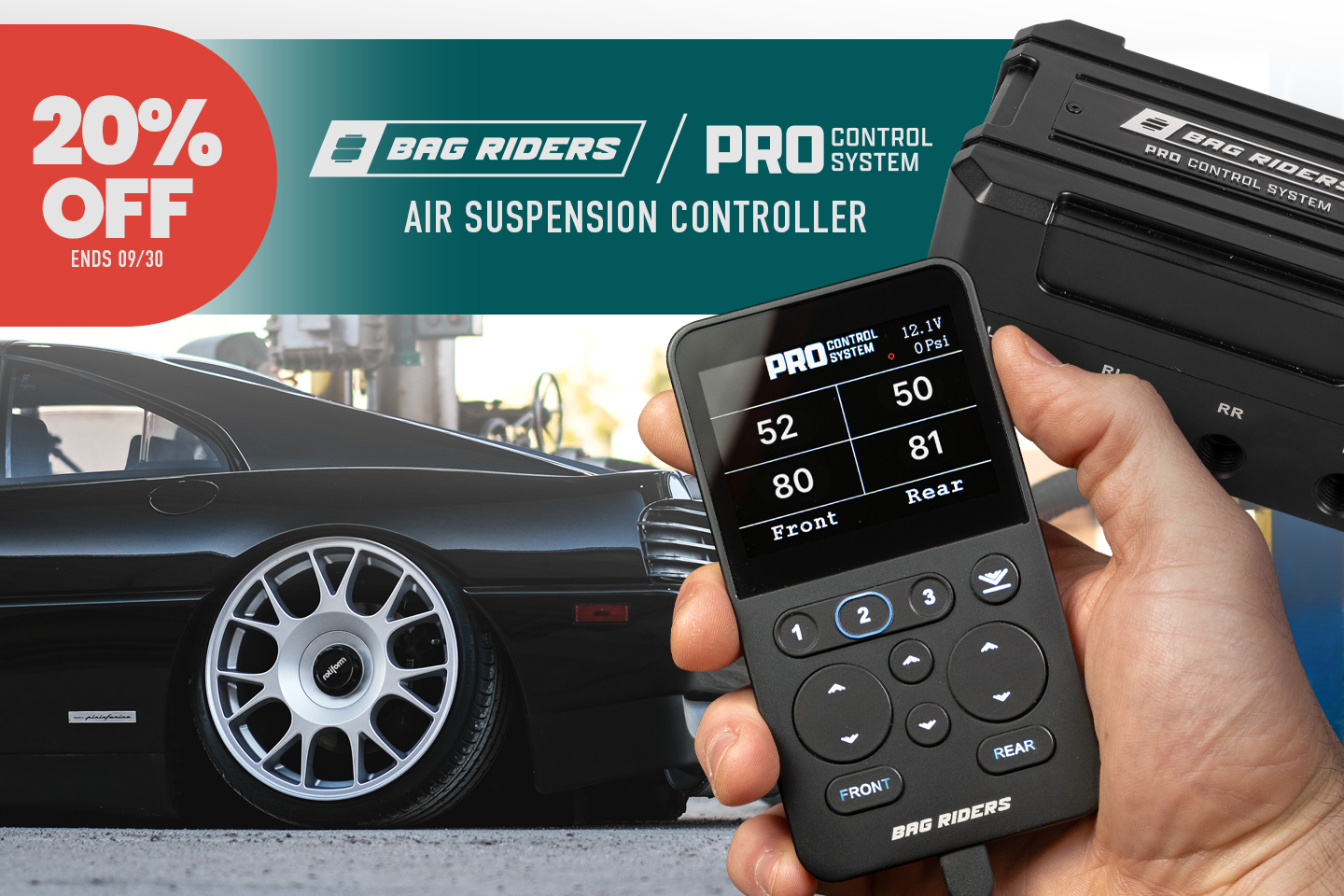 Bag Riders PRO air suspension controller on sale now