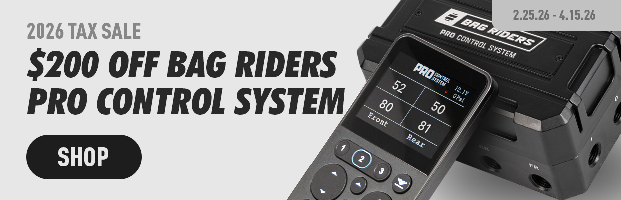 Shop now to get $200 off the Bag Riders PRO Control System