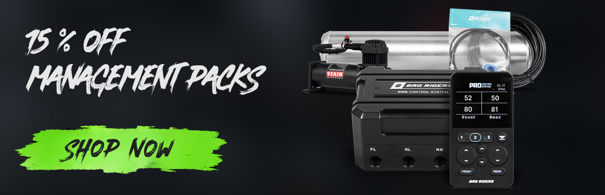 15% off Bag Riders PRO air management packages banner