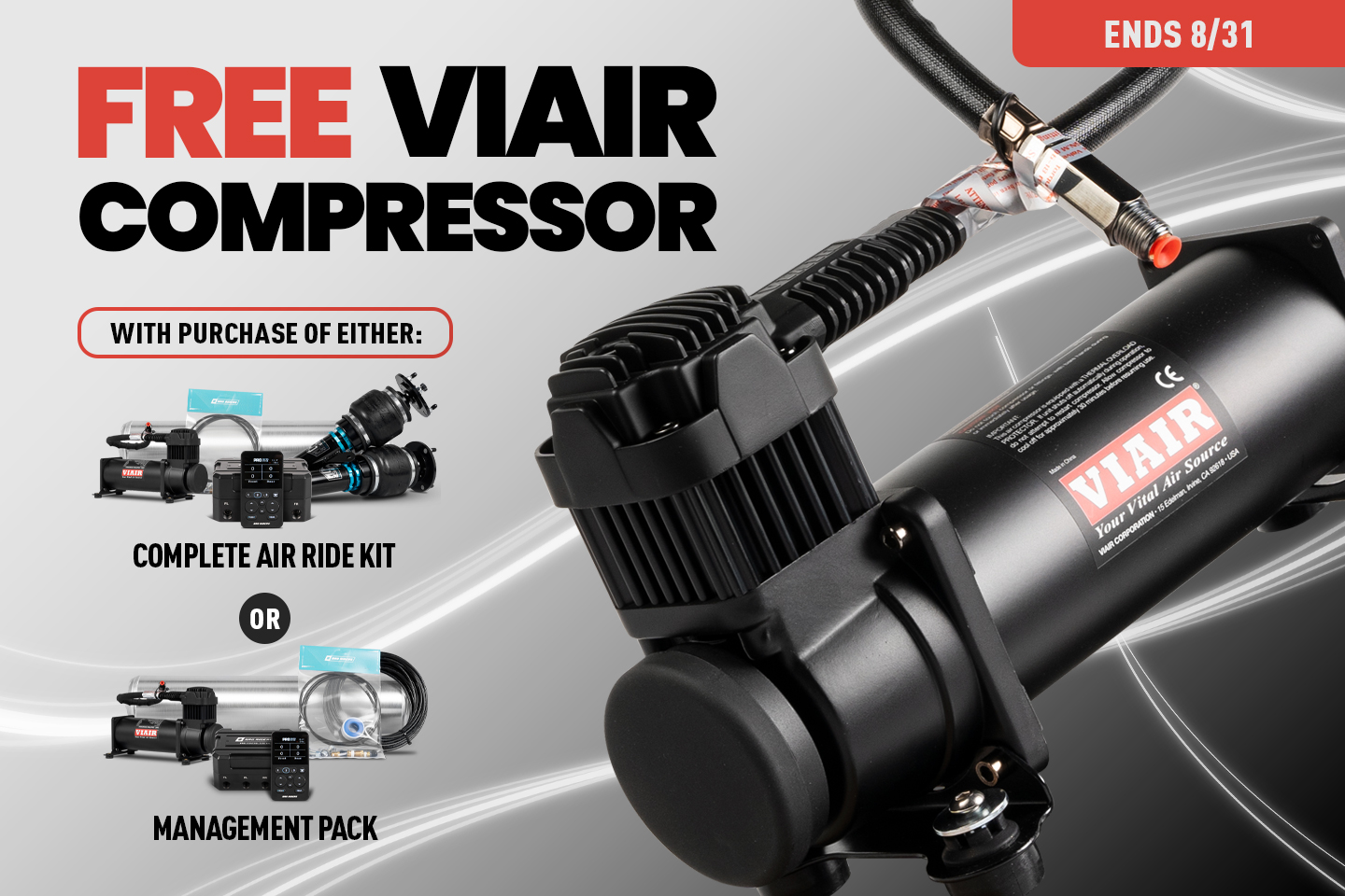 Free VIAIR air compressor promo 2026
