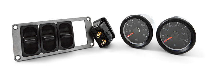 Manual paddle valve air suspension controller