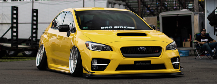 pandasti Subaru STI on air suspension 