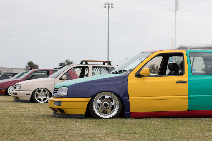 VW Golf Harlequin at Euro Tripper 2018
