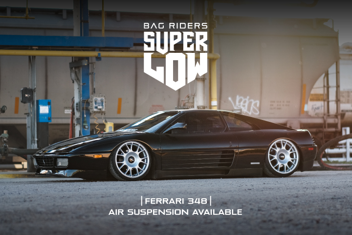 Super Low Ferrari 348 Air Suspension Kit Available Now!