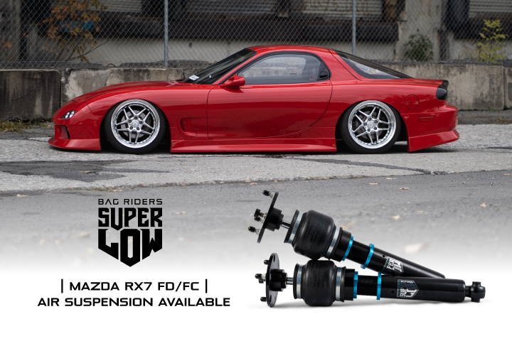 Mazda RX-7 Super Low air ride kit available now