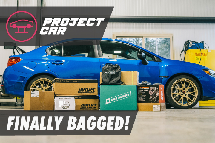 Installing Air Ride Management on our WRX STI Type RA - Video: Bag Riders YouTube Channel 