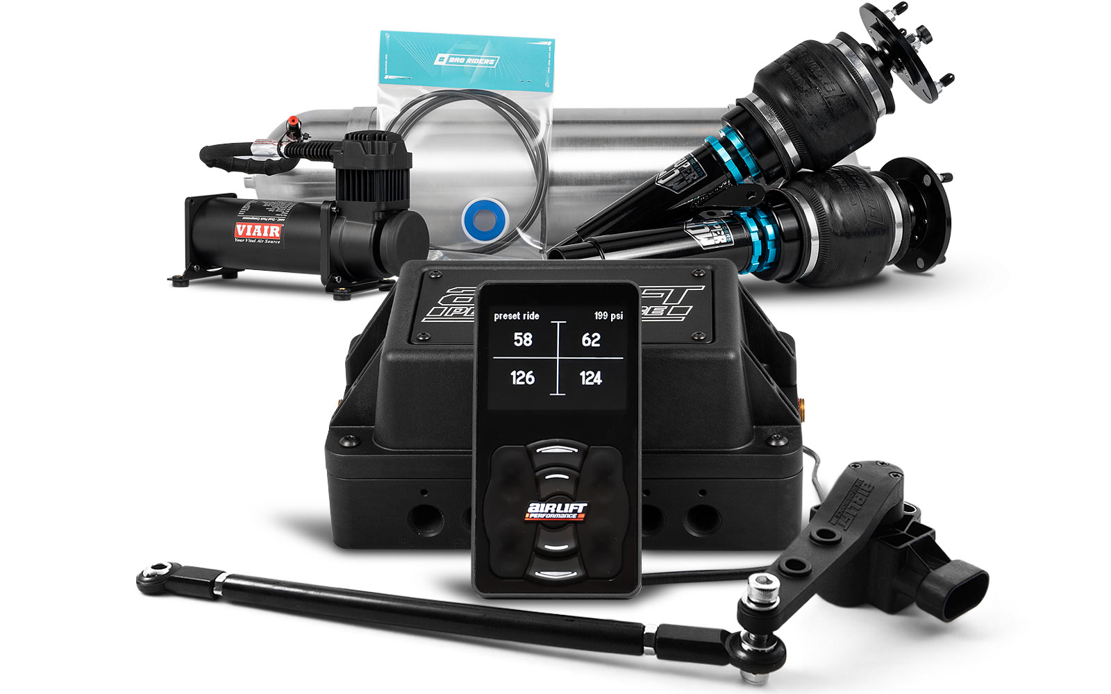 Honda Civic Type R 10th Gen Air Lift Performance 3H Air Ride Kit Bag