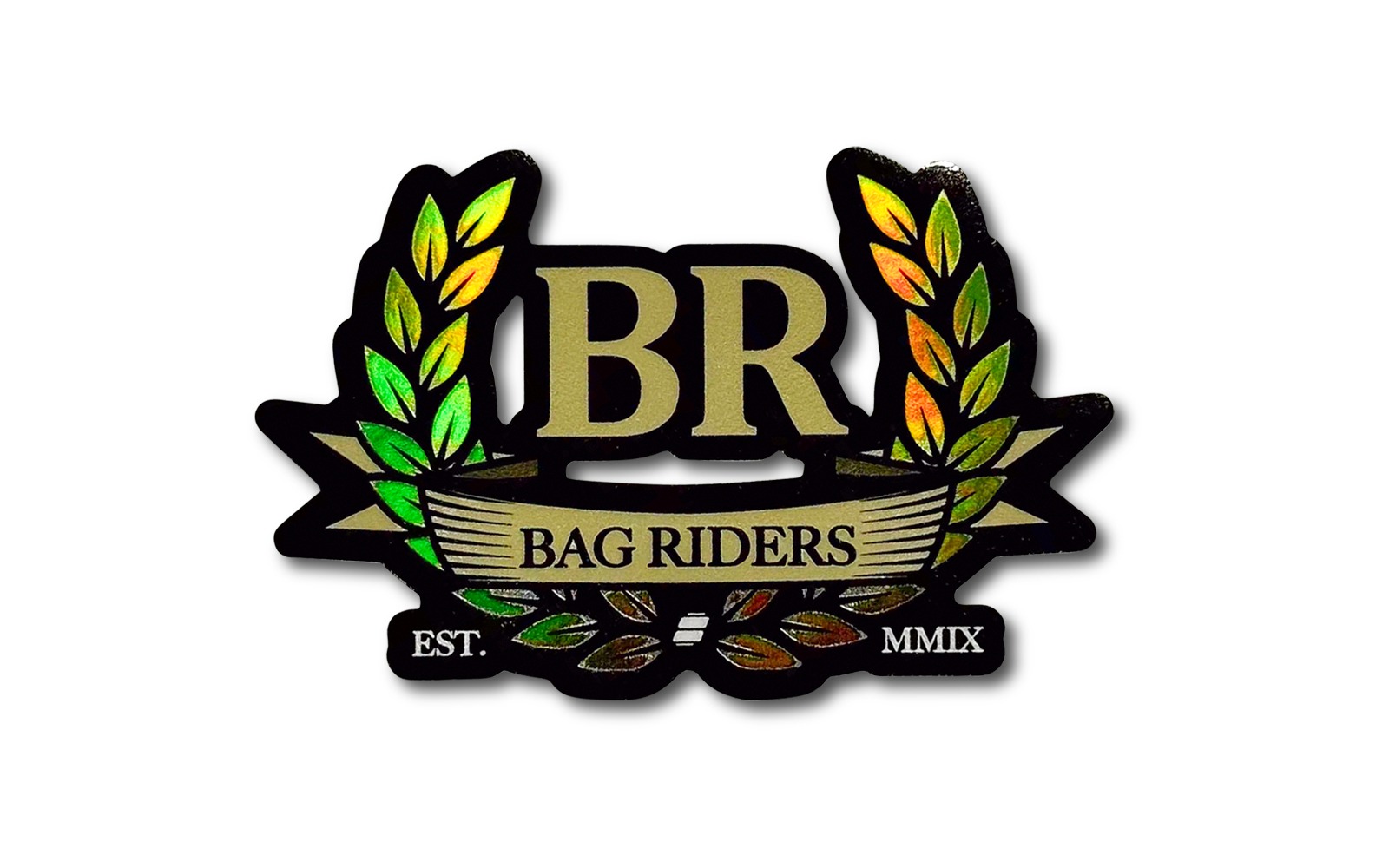 Bag Riders Crest Sticker (Metallic) | Bag Riders