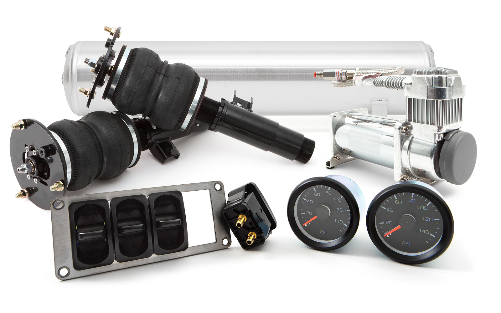 4 Path Manual Valve System with Dual Needle Gauges Air Lift Air Suspension.