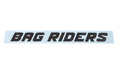 Bag Riders Straight Windshield Banner (Black)