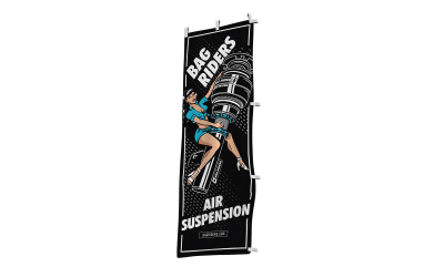 Bag Riders Nobori Flag Super Low