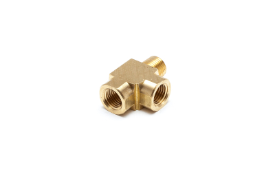 Brass street tee