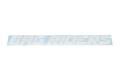 Bag Riders Straight Windshield Banner (White)