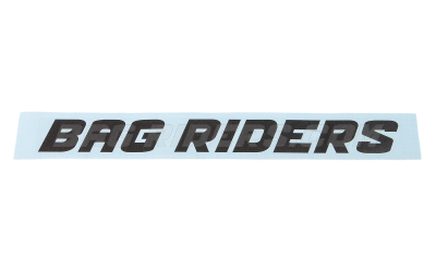 Bag Riders Straight Windshield Banner (Black)