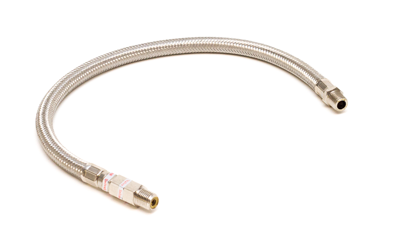 ¼ STAINLESS STEEL AIR COMPRESSOR BRAIDED LEADER HOSE W/CHECK - Foto 10