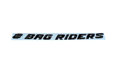 Bag Riders Curved Windshield Banner (Black)