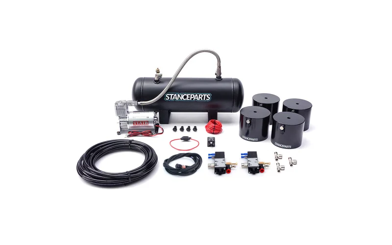 ふースタンスパーツ　4輪エアリフトキット Stanceparts Complete 4 Corner Air Cup Lift System | Bag Riders