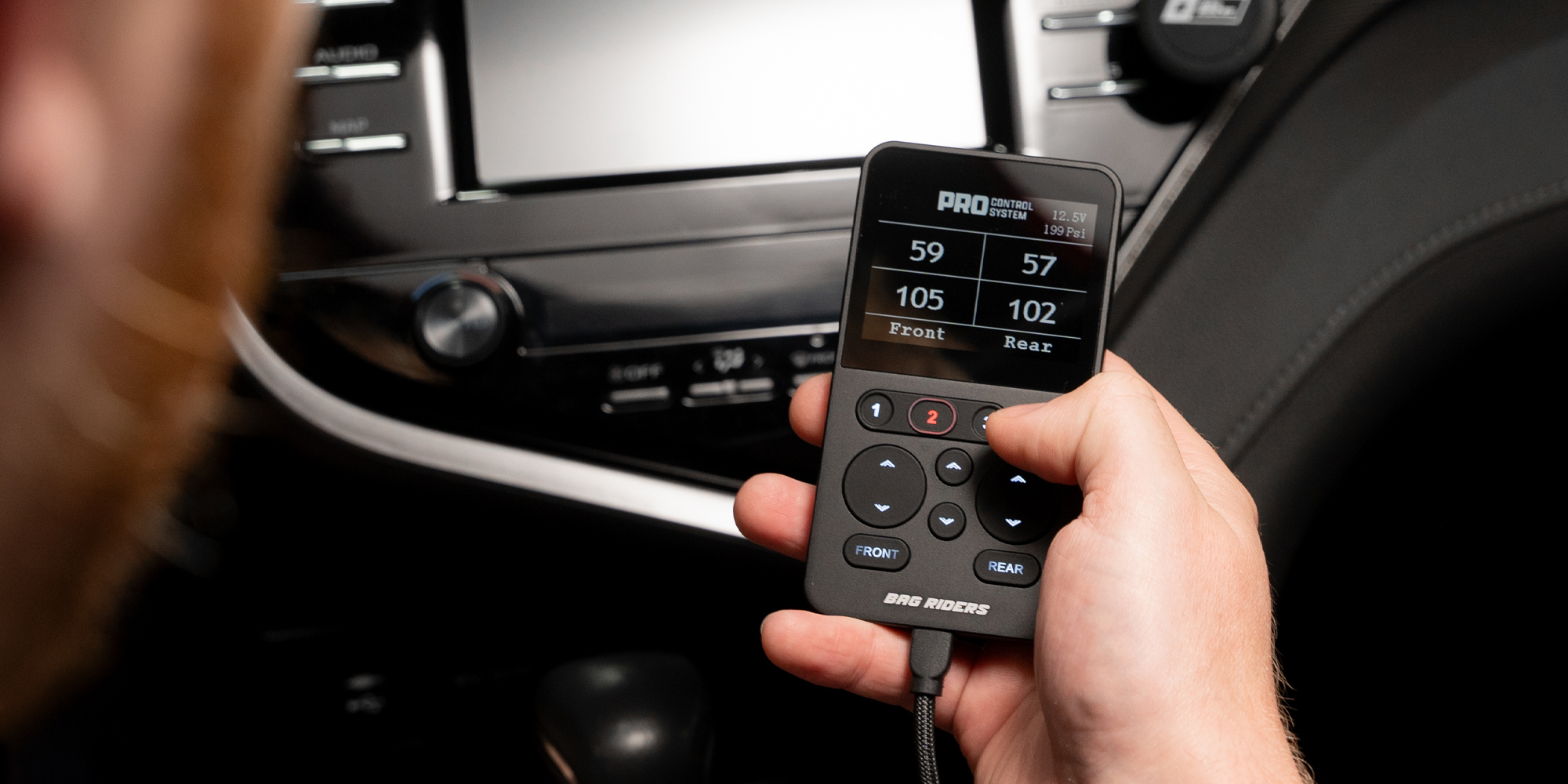Bag Riders PRO digital air ride controller and manifold