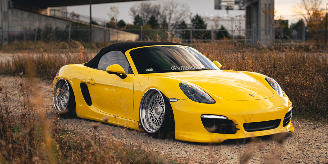 Porsche 718 air ride suspension kits and parts